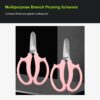 Pink Multipurpose Branch Pruning Scissors
