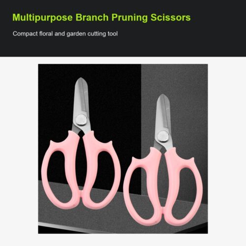 Pink Multipurpose Branch Pruning Scissors