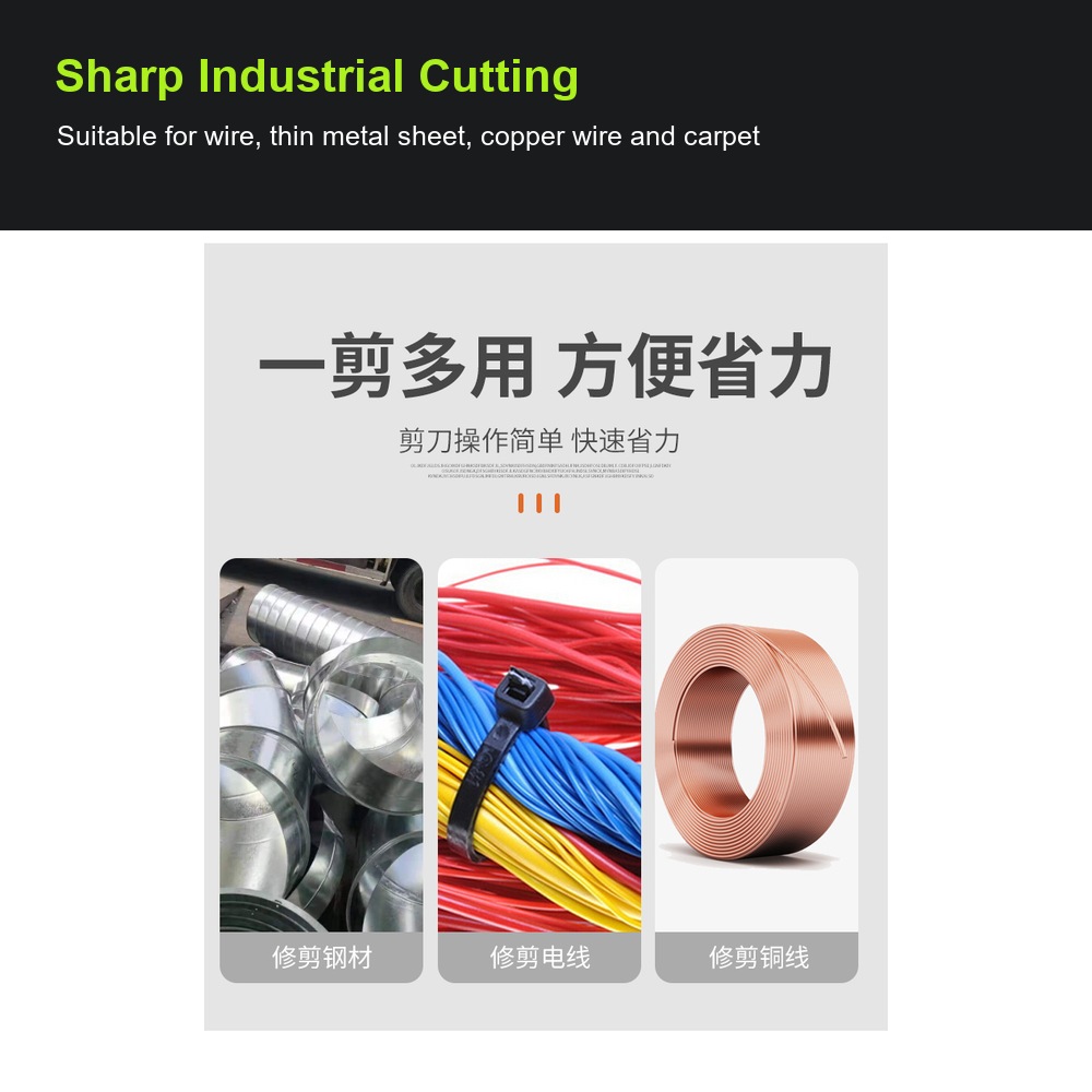 Spring-loaded industrial shears detail 1