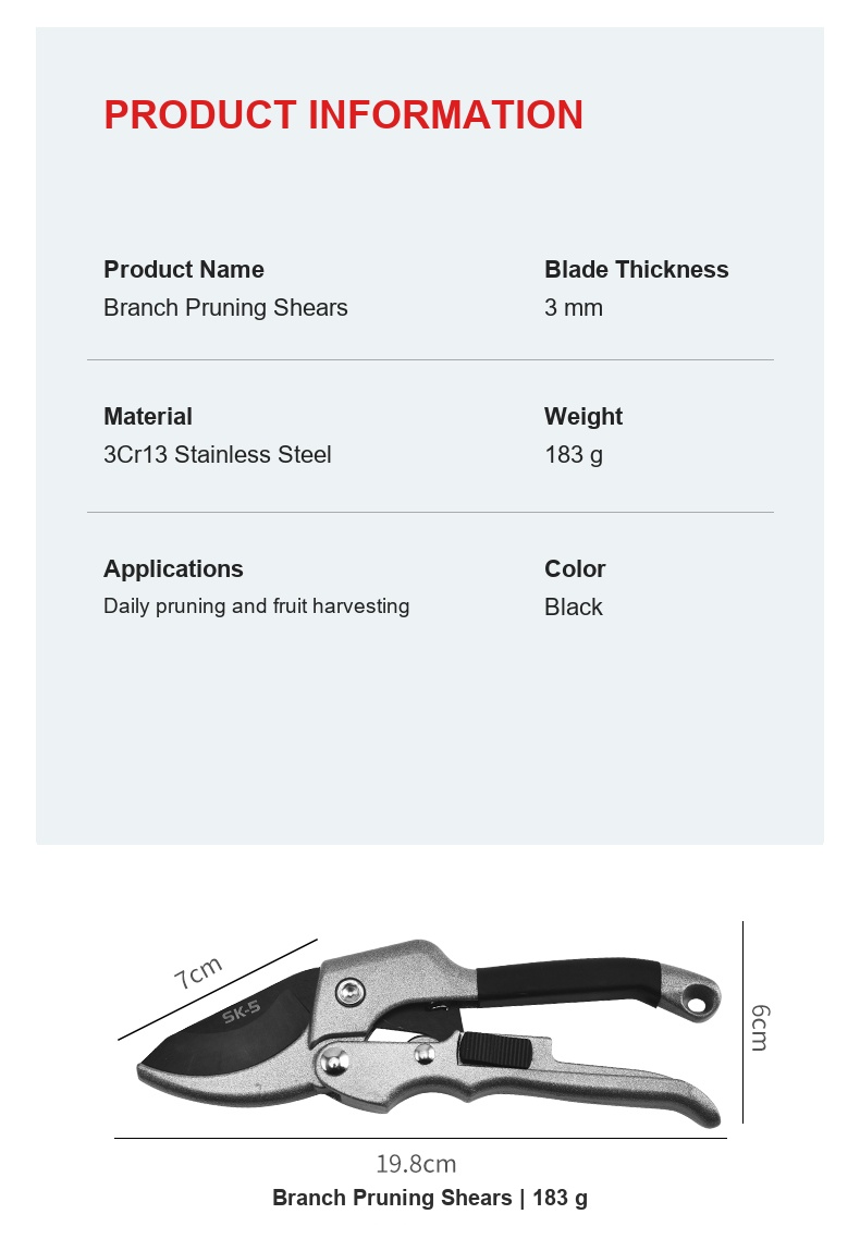 English multipurpose branch pruning shears detail 5