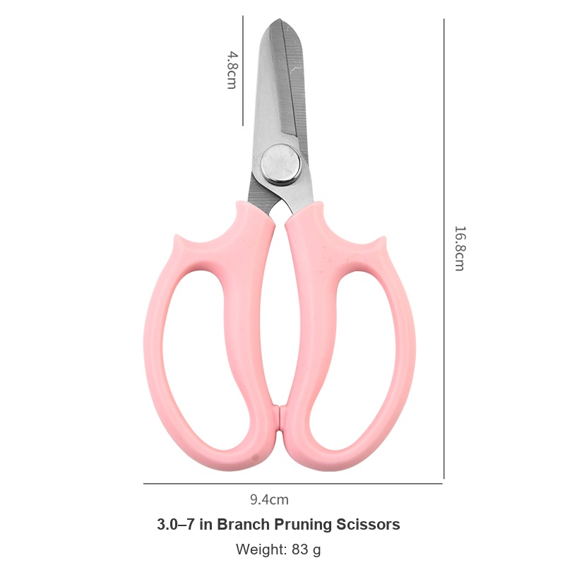 Pink multipurpose pruning scissors English product detail