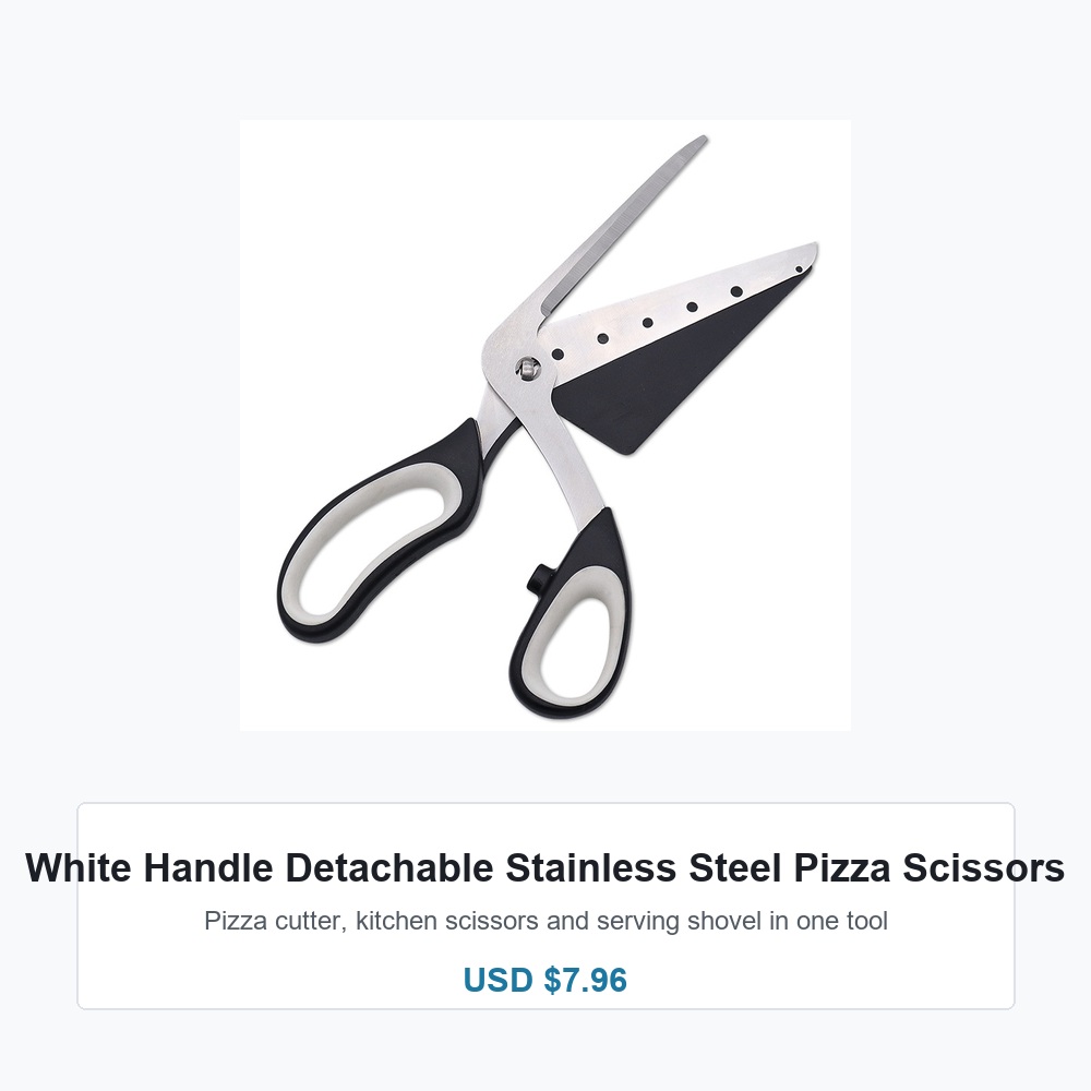 Main 01 Detachable Stainless Steel Pizza Scissors