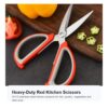 Main 01 Heavy Duty Red Kitchen Scissors