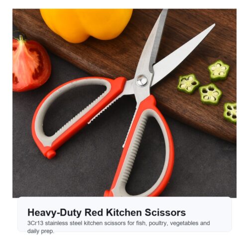 Main 01 Heavy Duty Red Kitchen Scissors