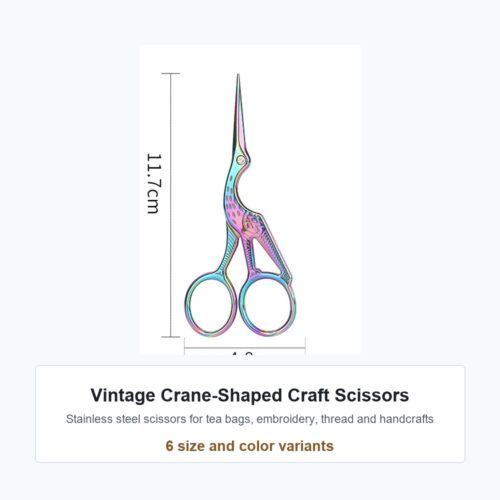 Main 01 Vintage Crane Shaped Craft Scissors