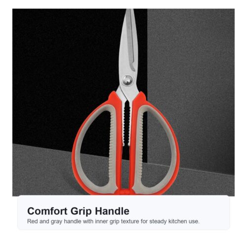 Main 02 Heavy Duty Red Kitchen Scissors