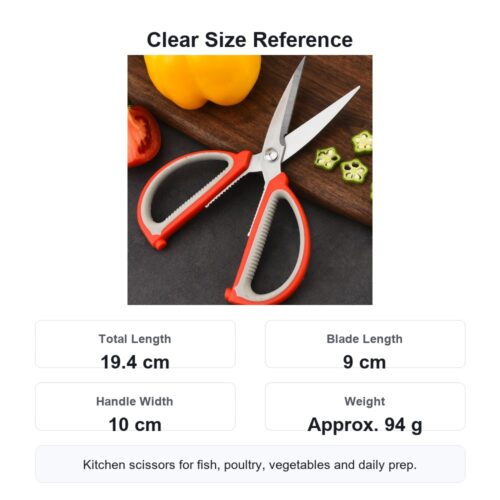 Main 03 Heavy Duty Red Kitchen Scissors
