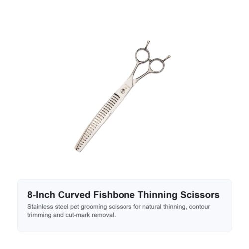 Main 03 Pet Grooming Curved Thinning Scissors